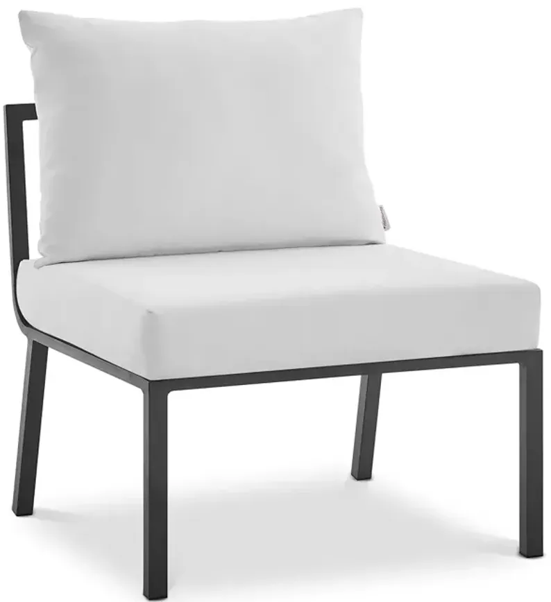 Modway Riverside Outdoor Patio Aluminum Armless Chair