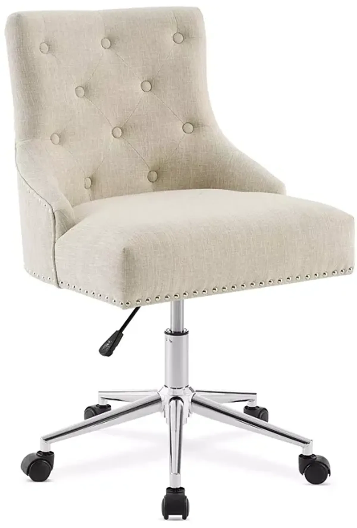 Modway Regent Tufted Button Swivel Upholstered Fabric Office Chair