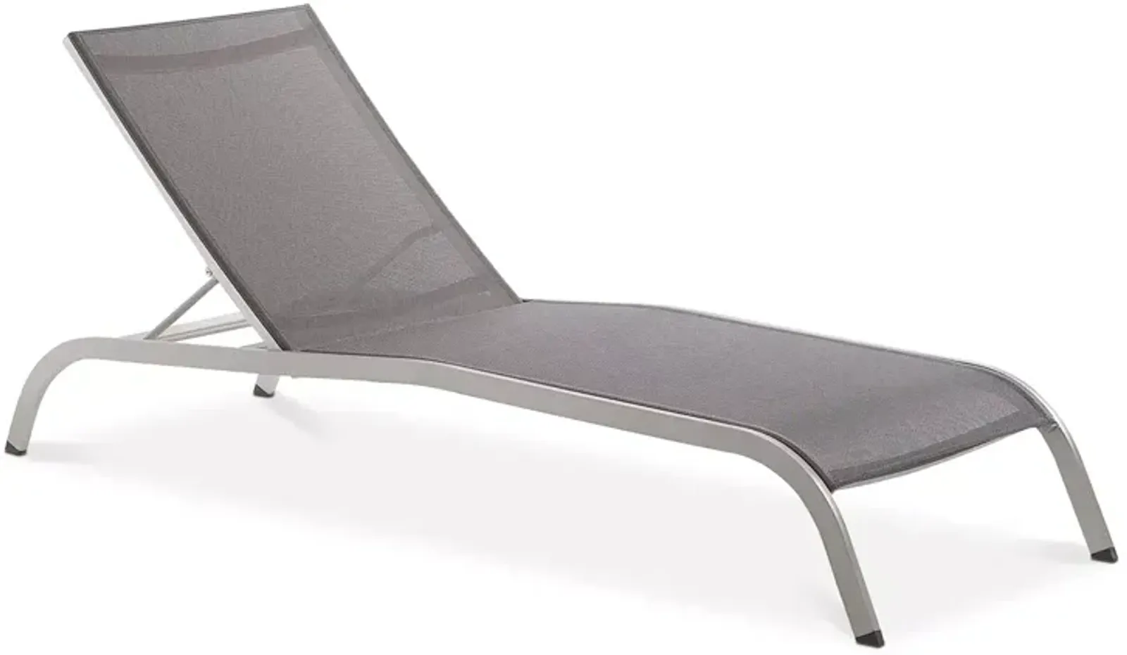 Modway Savannah Mesh Chaise Outdoor Patio Aluminum Lounge Chair