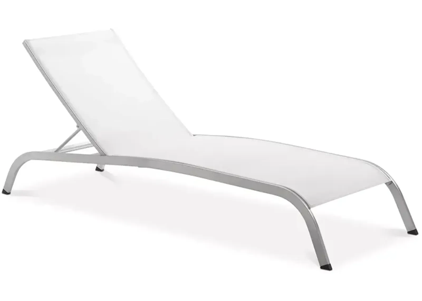 Modway Savannah Mesh Chaise Outdoor Patio Aluminum Lounge Chair