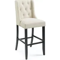 Modway Baronet Tufted Button Upholstered Fabric Bar Stool