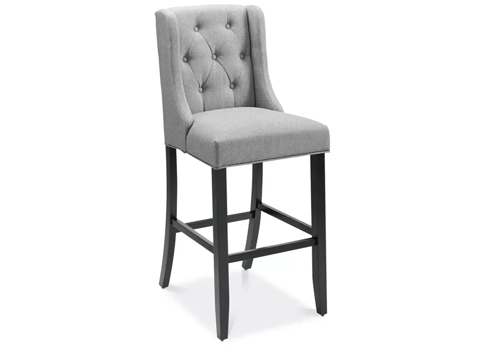 Modway Baronet Tufted Button Upholstered Fabric Bar Stool