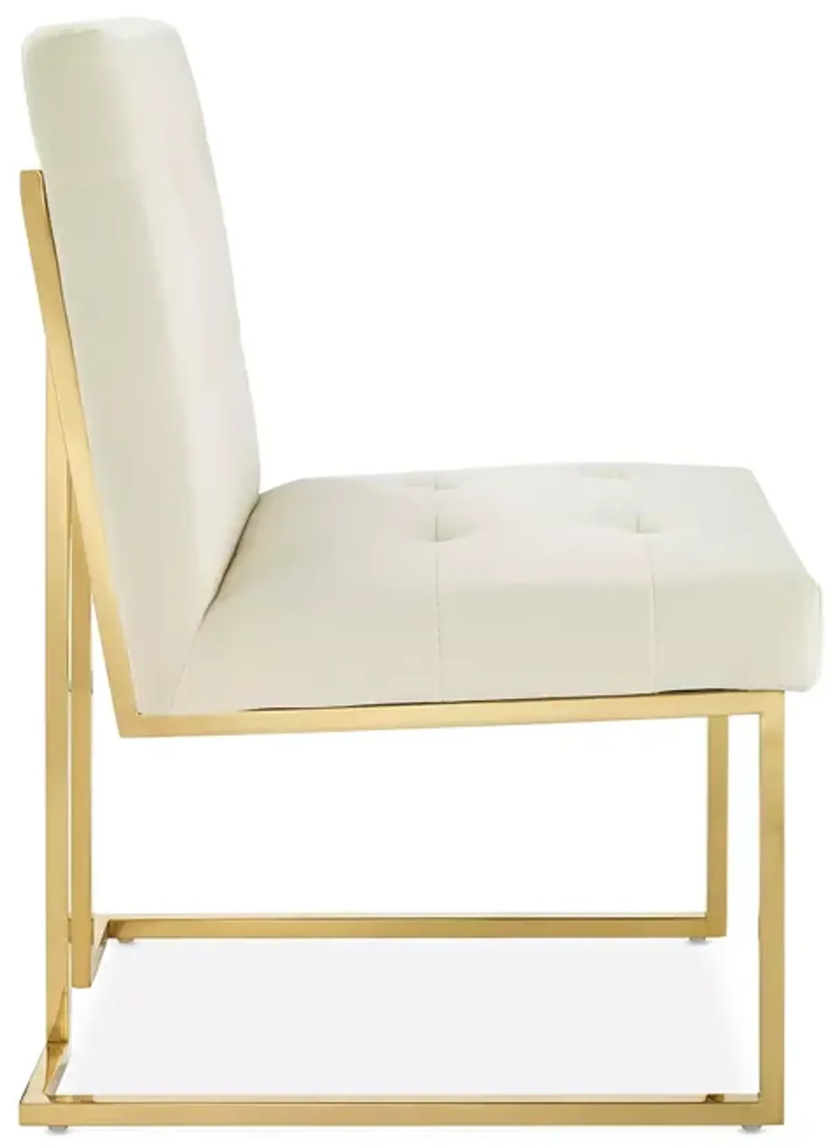 Modway Privy Gold Tone Stainless Steel Performance Velvet Dining Chair