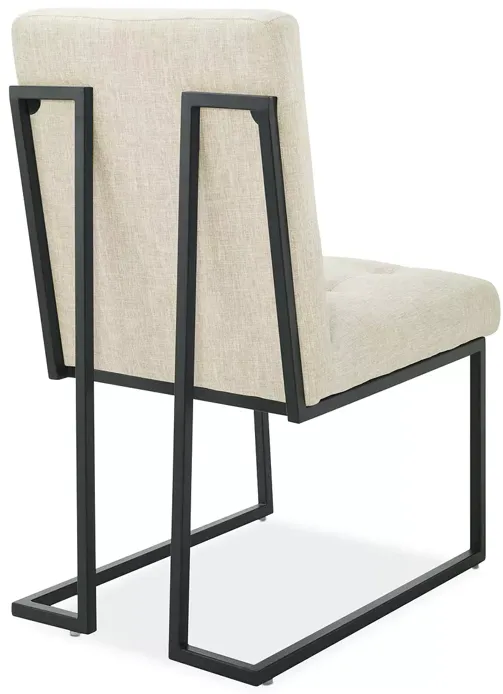 Modway Privy Black Stainless Steel Upholstered Fabric Dining Chair