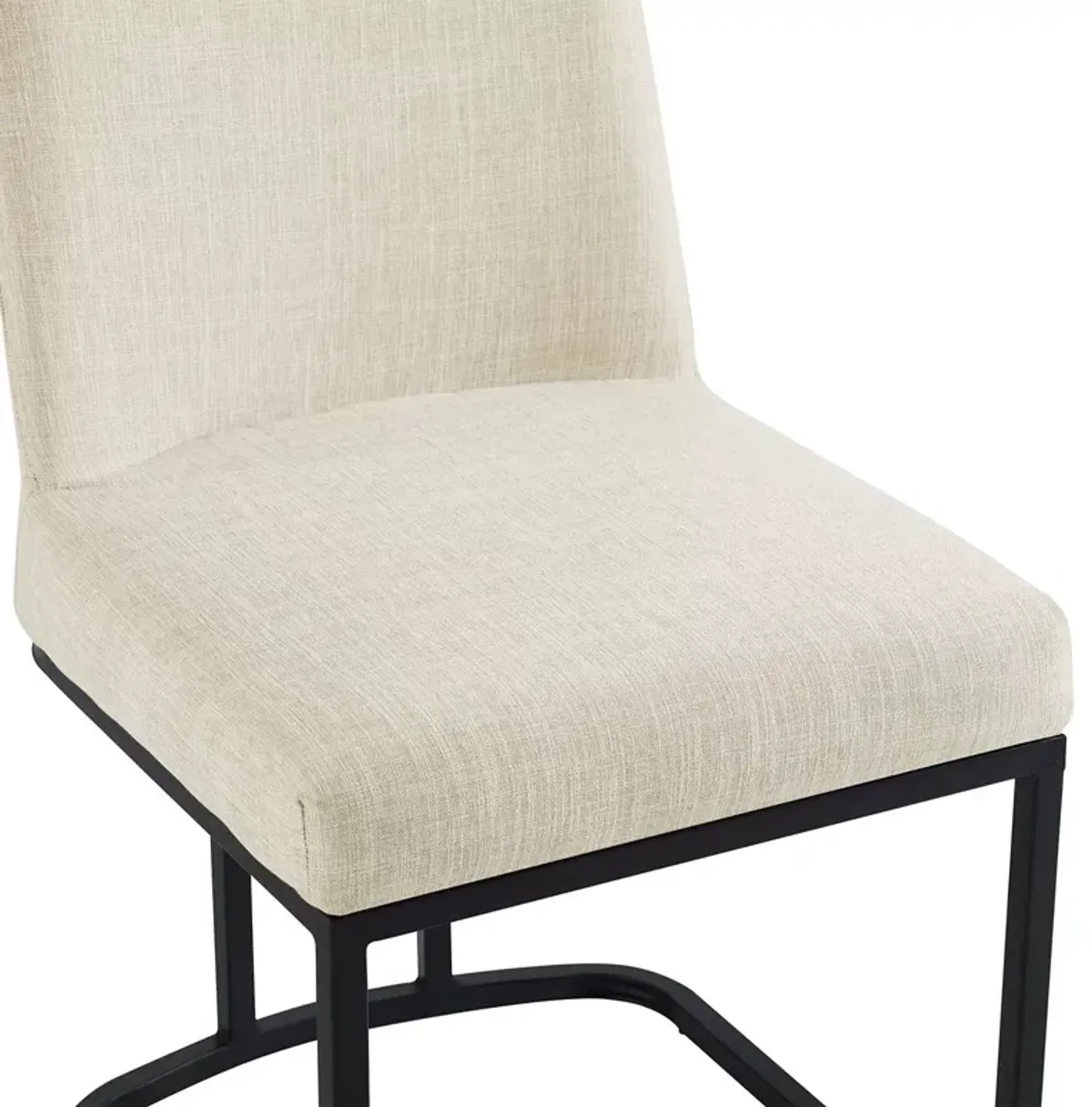 Modway Amplify Sled Base Upholstered Fabric Dining Side Chair