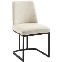 Modway Amplify Sled Base Upholstered Fabric Dining Side Chair