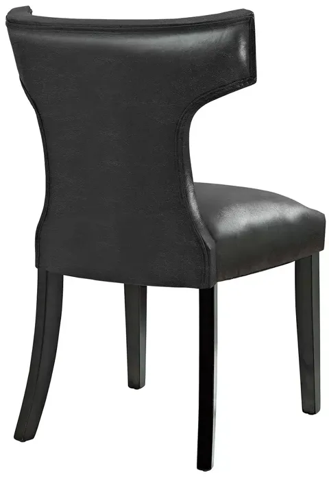 Modway Curve Faux Leather Dining Chair