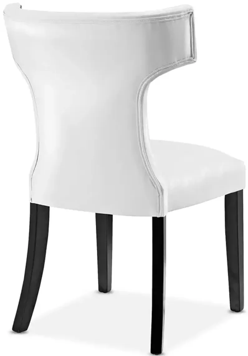 Modway Curve Faux Leather Dining Chair