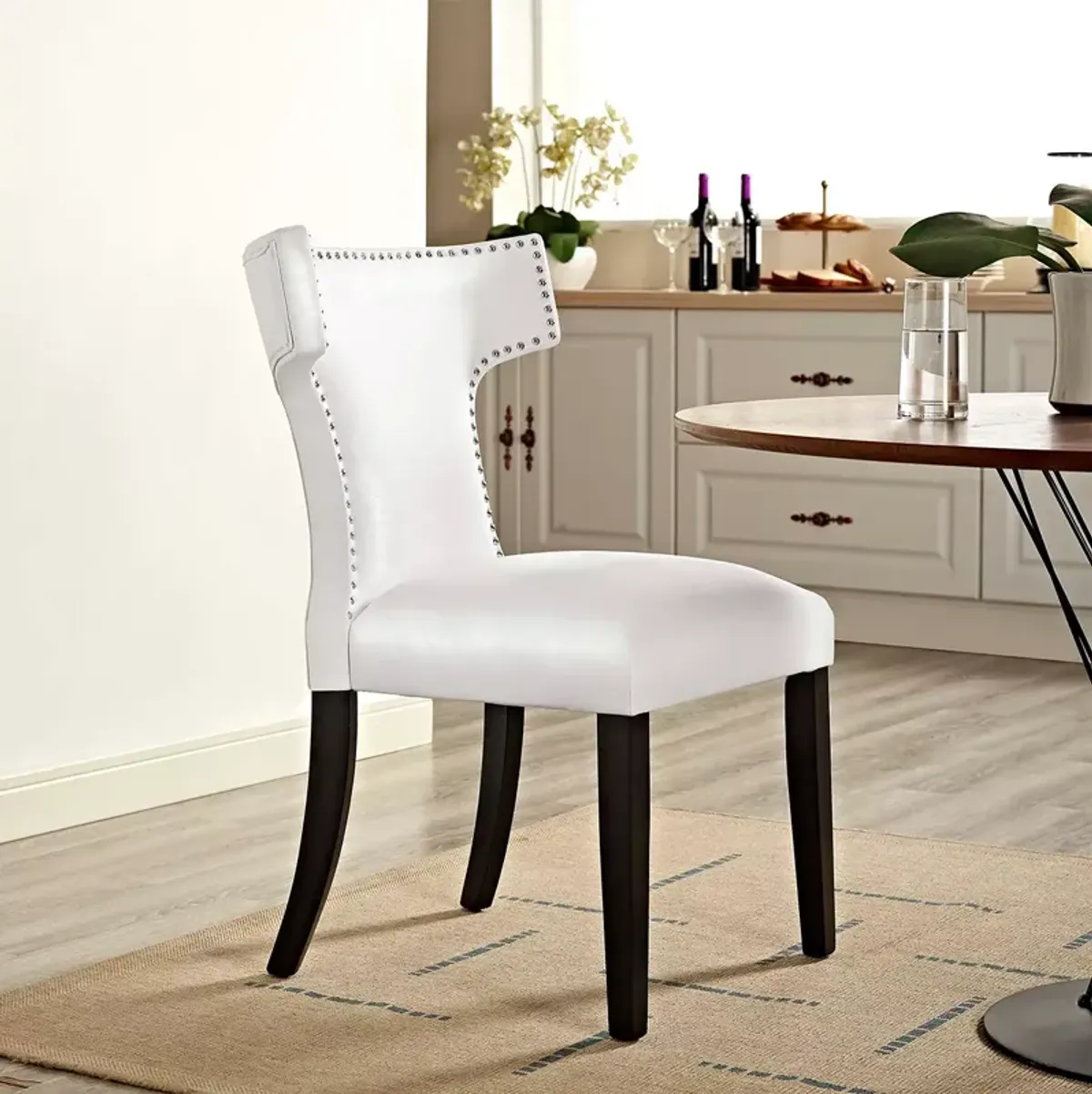 Modway Curve Faux Leather Dining Chair