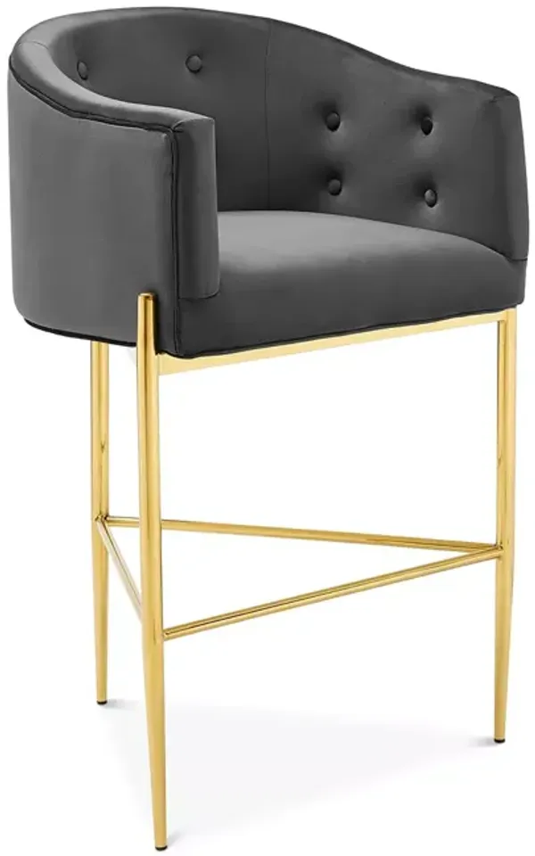Modway Savour Tufted Performance Velvet Bar Stool
