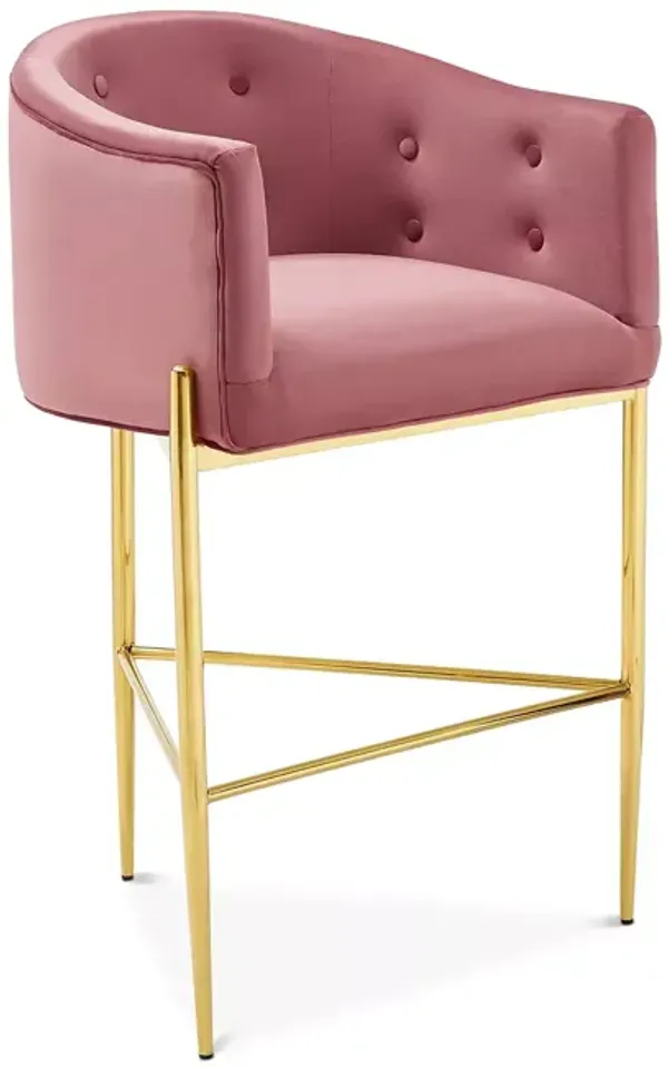 Modway Savour Tufted Performance Velvet Bar Stool