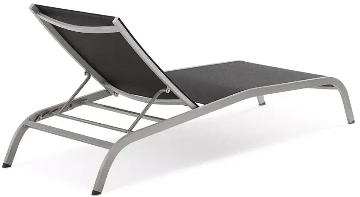 Modway Savannah Outdoor Patio Mesh Chaise Lounge, Set of 2