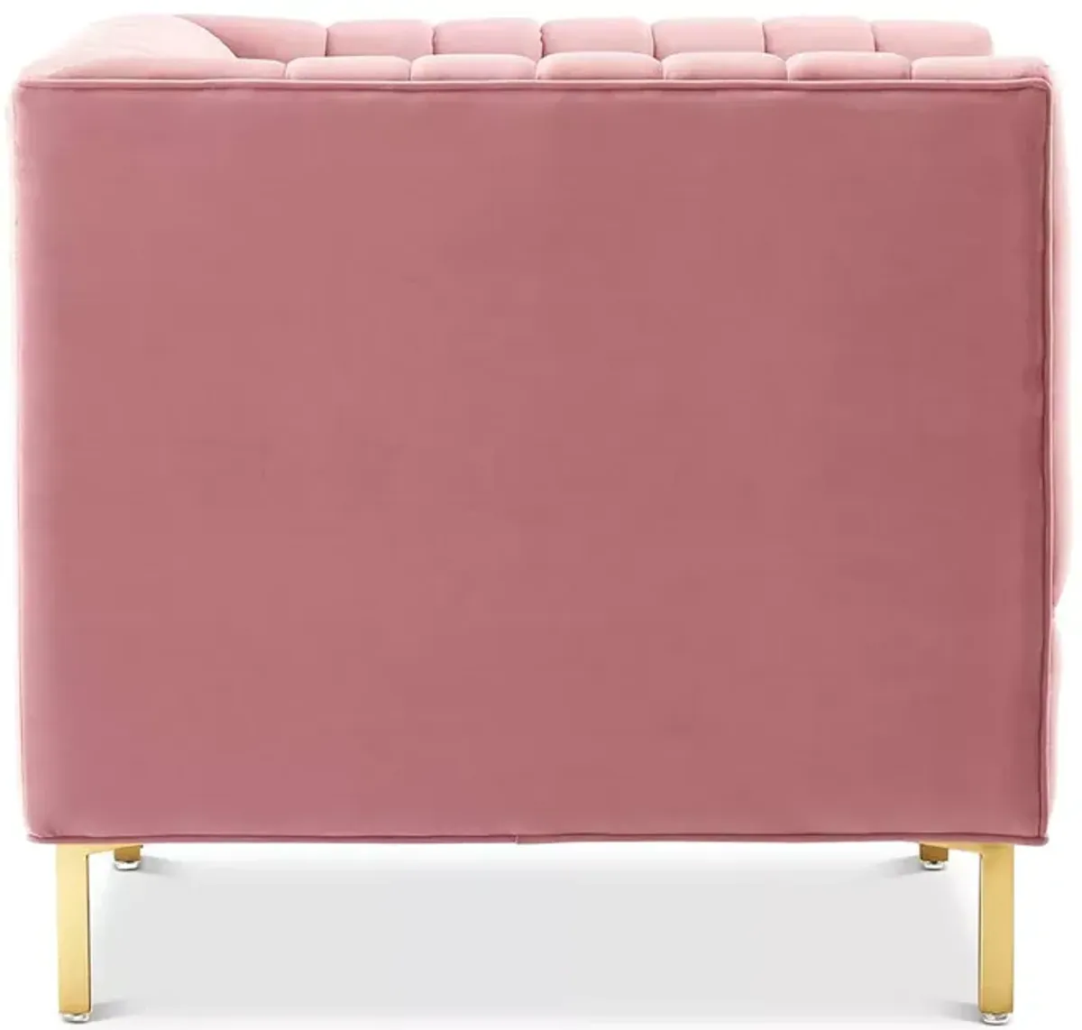 Shift Channel Tufted Performance Velvet Armchair