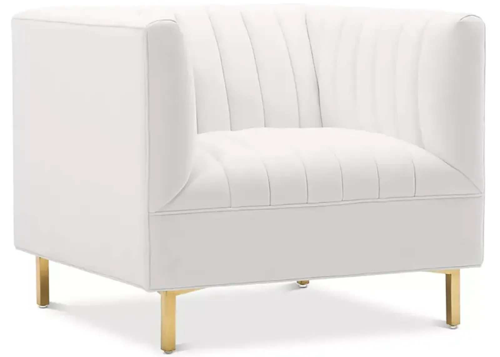 Shift Channel Tufted Performance Velvet Armchair