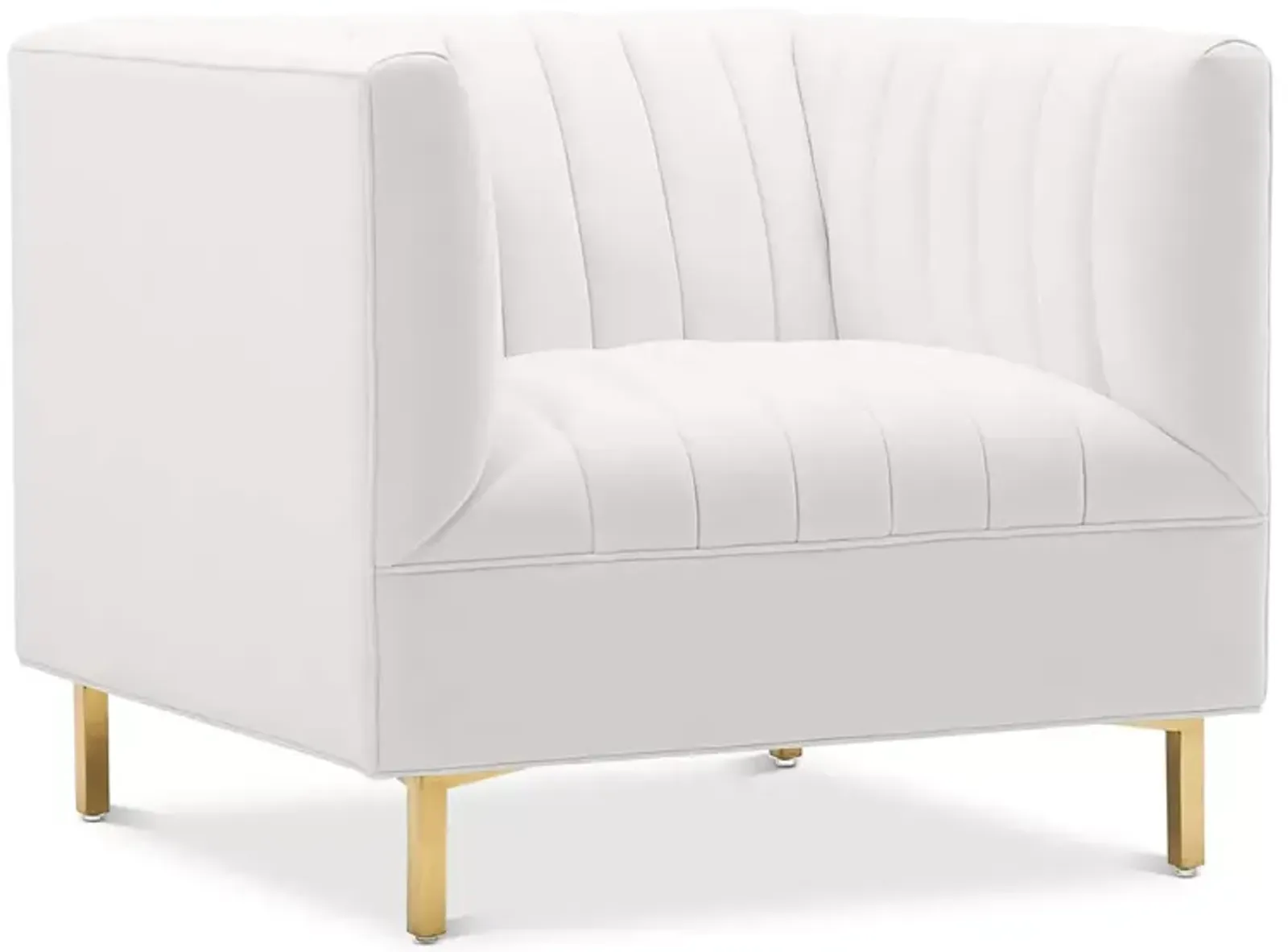 Shift Channel Tufted Performance Velvet Armchair