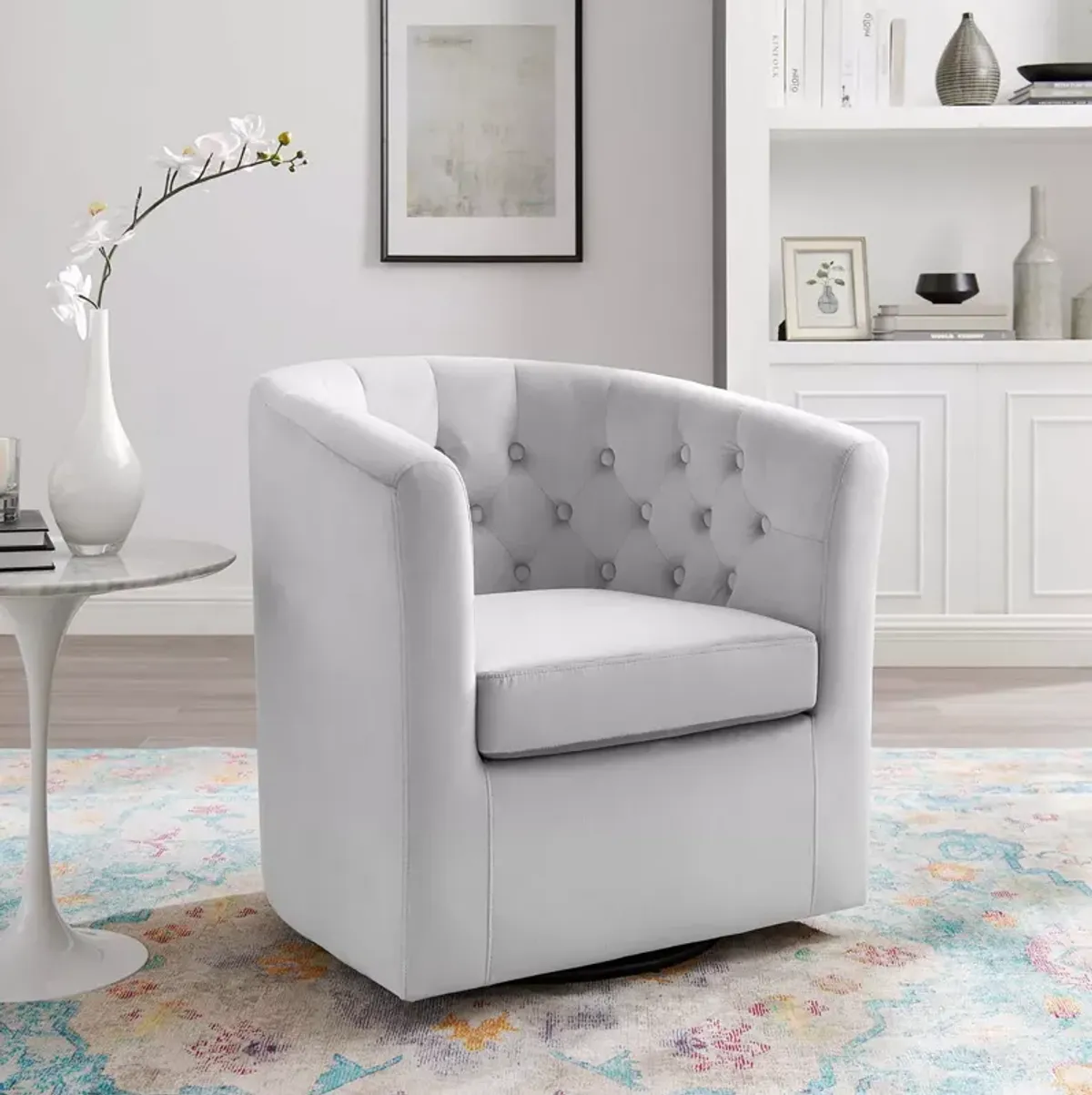 Modway Prospect Tufted Performance Velvet Swivel Armchair