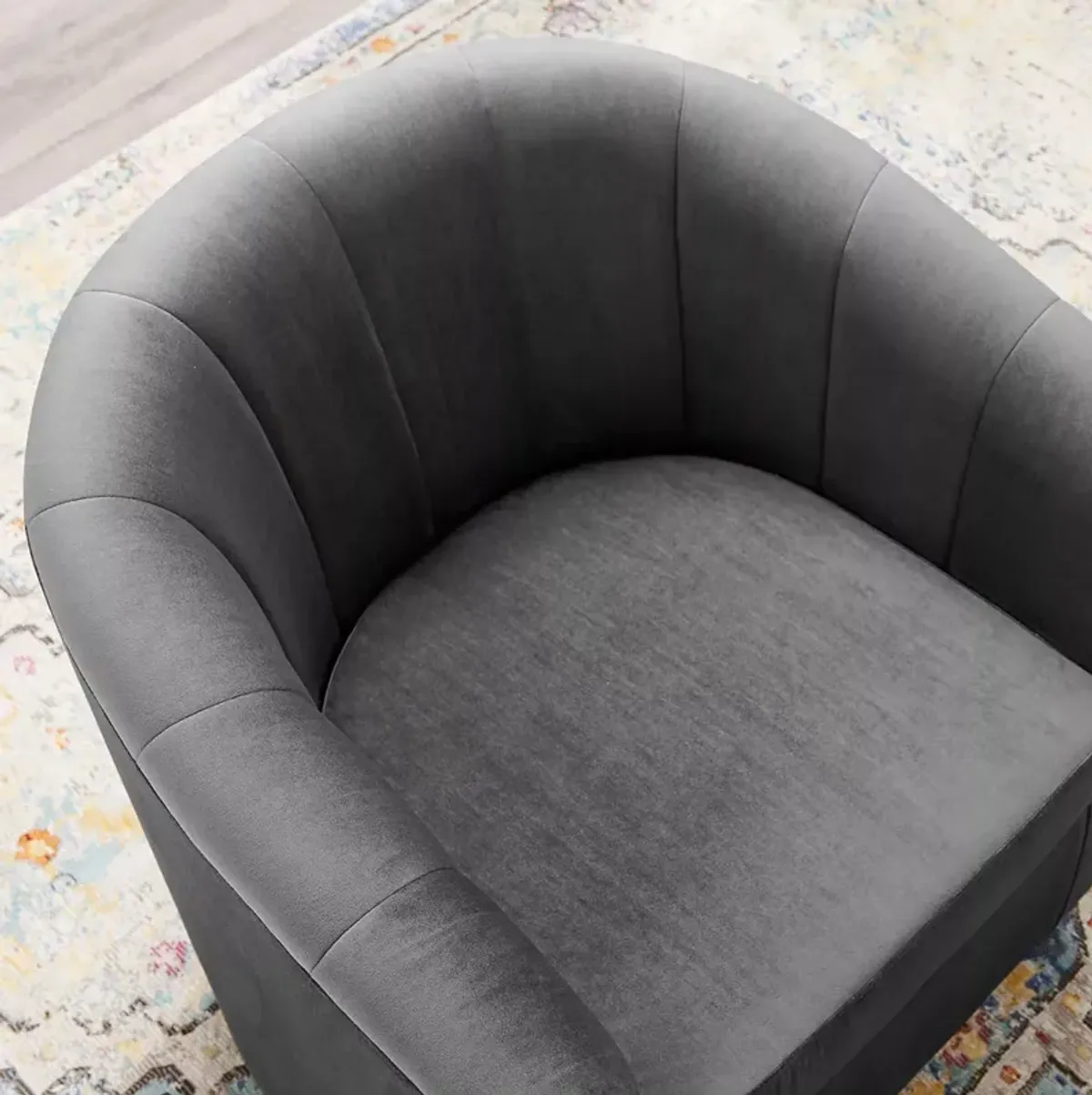 Modway Prospect Performance Velvet Swivel Armchair