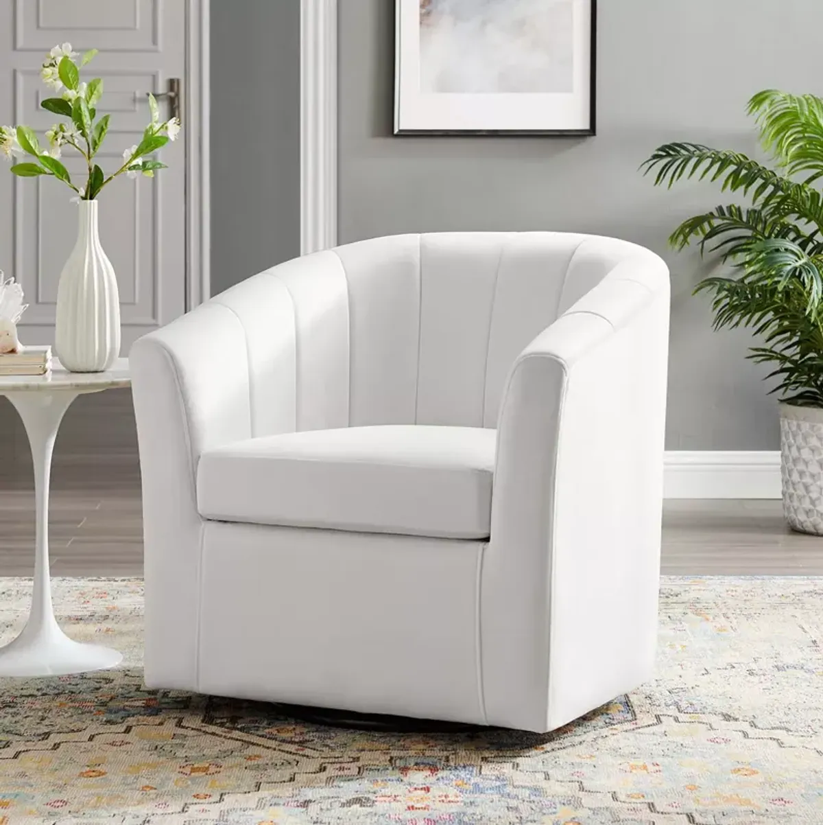 Modway Prospect Performance Velvet Swivel Armchair