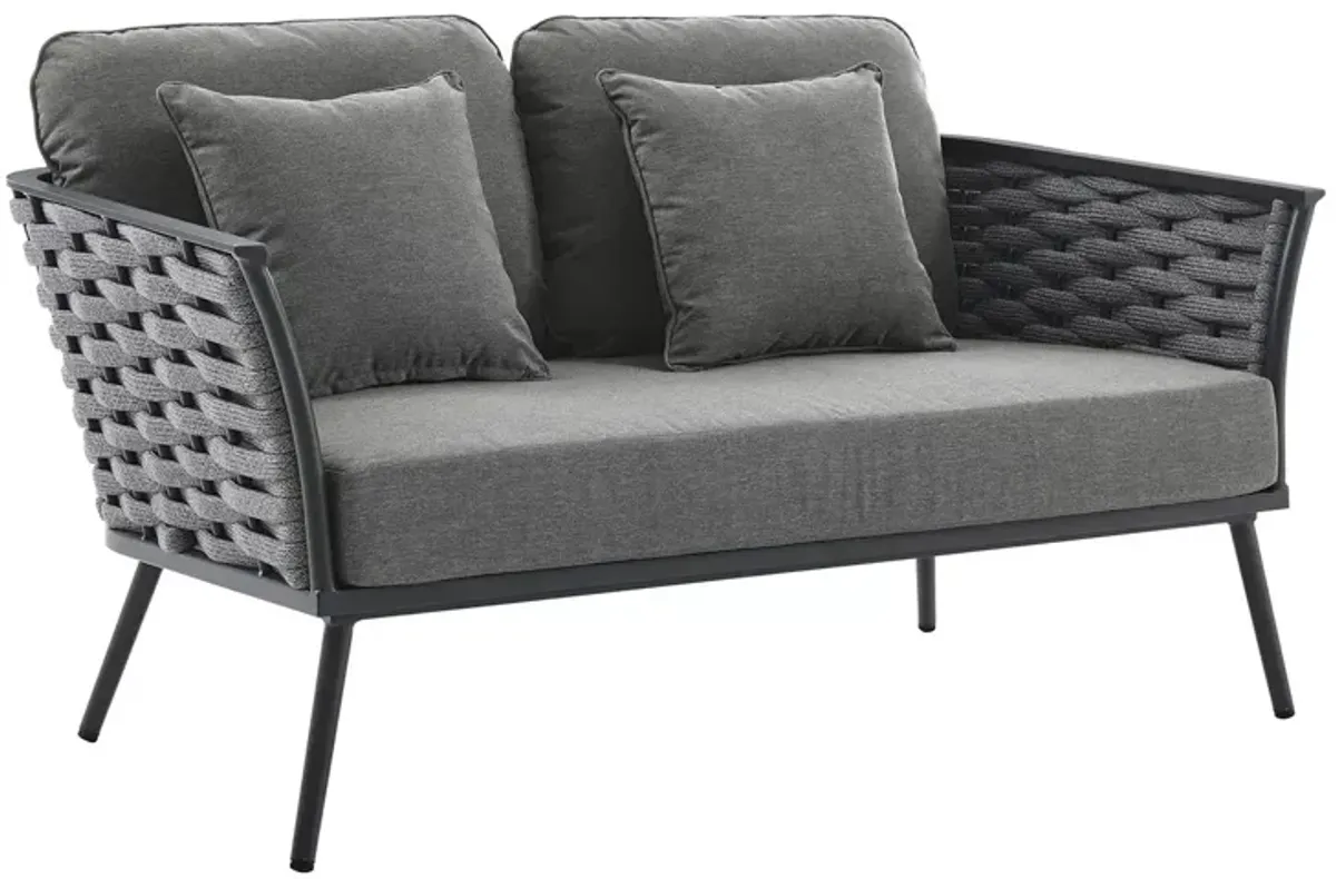 Modway Stance Outdoor Patio Aluminum Loveseat