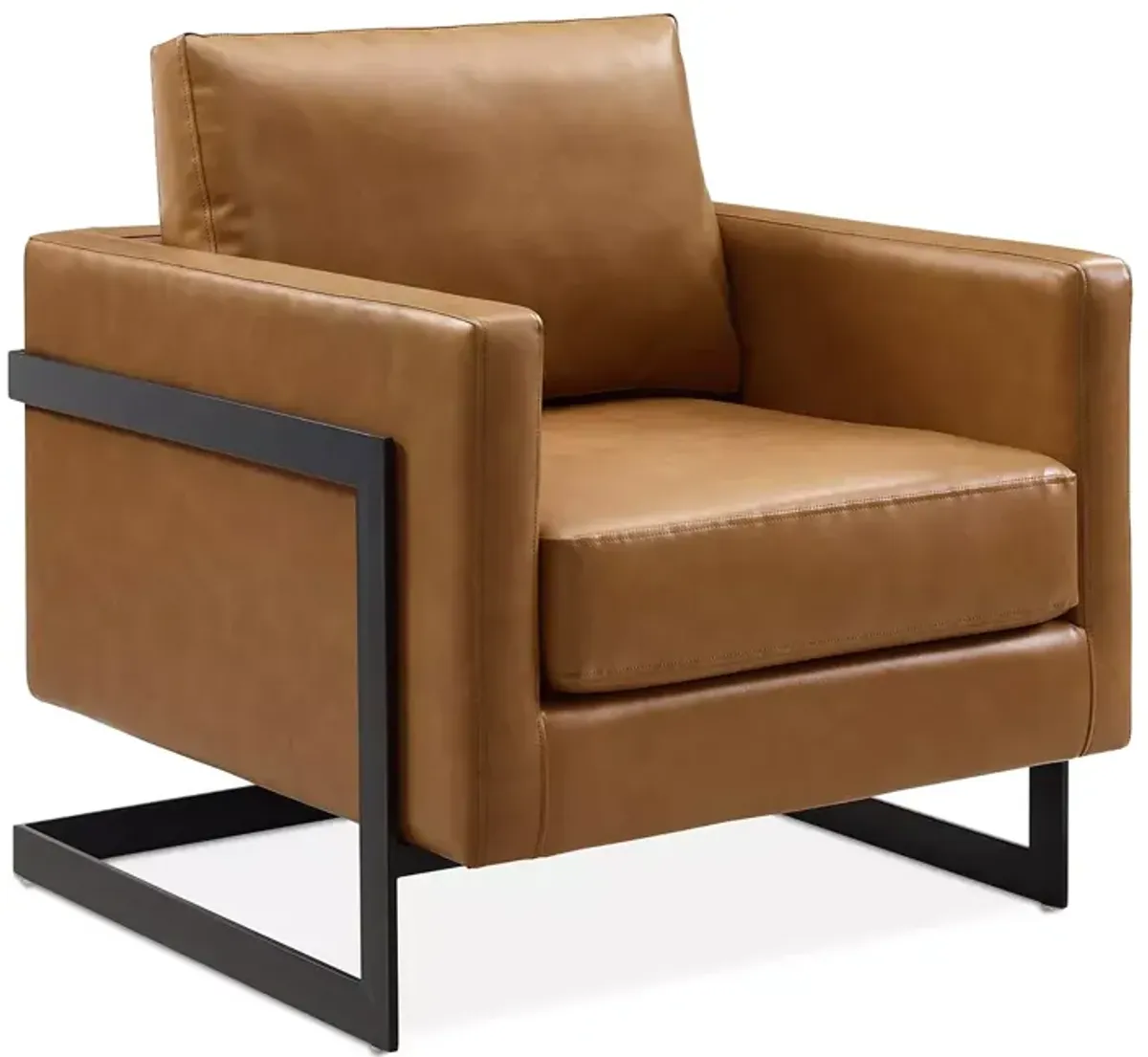 Posse Vegan Leather Accent Chair