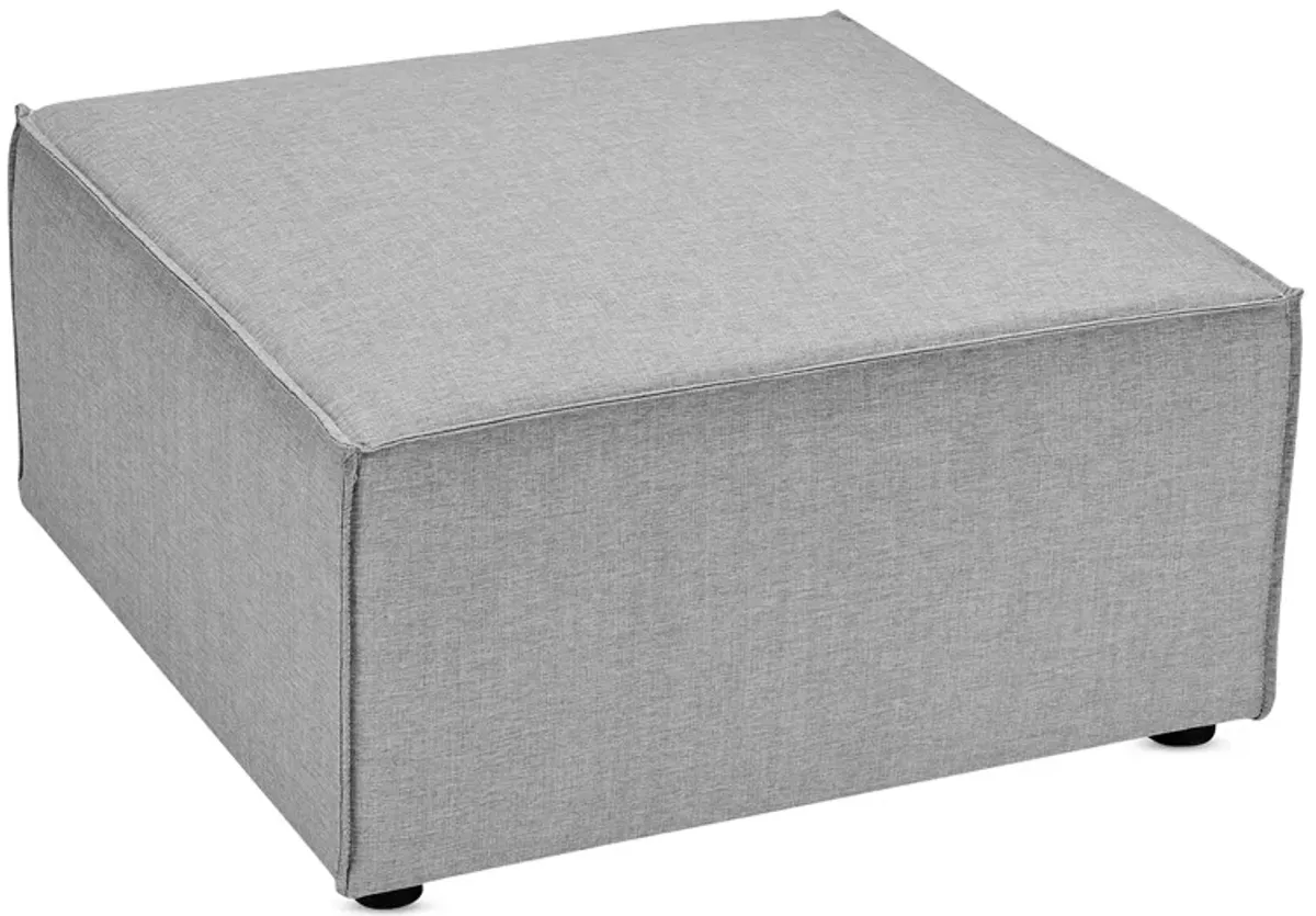 Modway Saybrook Outdoor Patio Upholstered Sectional Sofa Ottoman