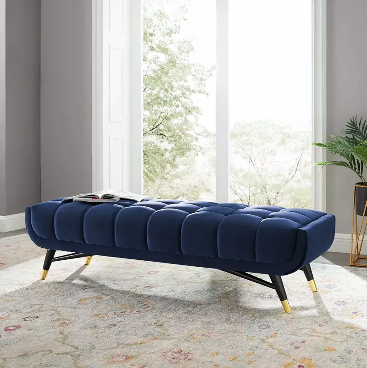 Modway Adept 60" Performance Velvet Bench