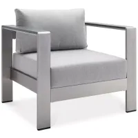 Modway Shore SunbrellaÂ® Fabric Aluminum Outdoor Patio Armchair