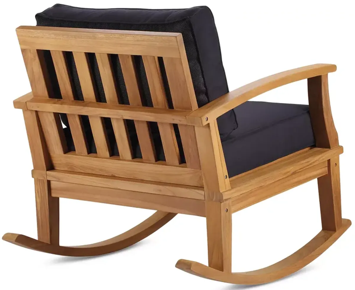 Marina Outdoor Patio Teak Rocking Chair