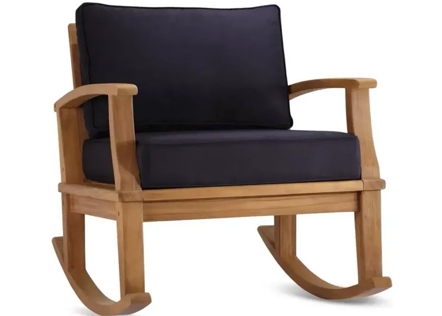 Marina Outdoor Patio Teak Rocking Chair