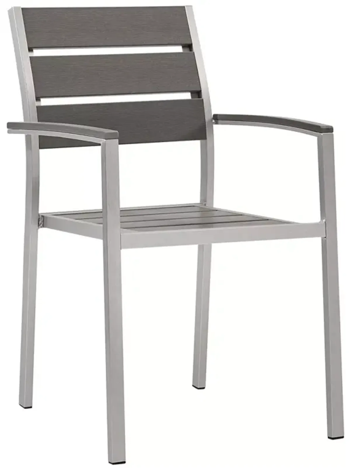 Modway Shore Outdoor Patio Aluminum Dining Armchair,  Set of 2