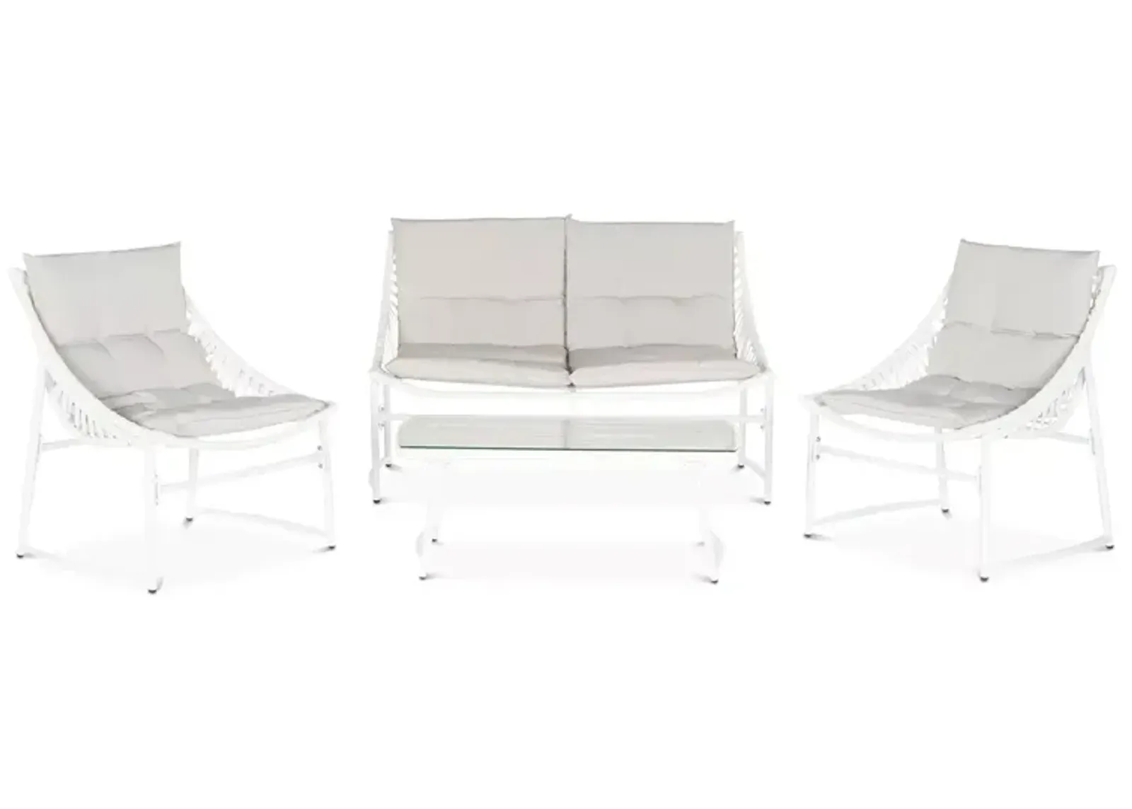 SAFAVIEH Berkane 4 Piece Outdoor Living Set