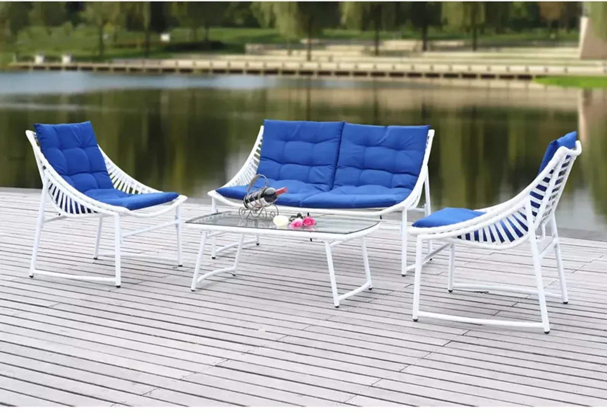 SAFAVIEH Berkane 4 Piece Outdoor Living Set