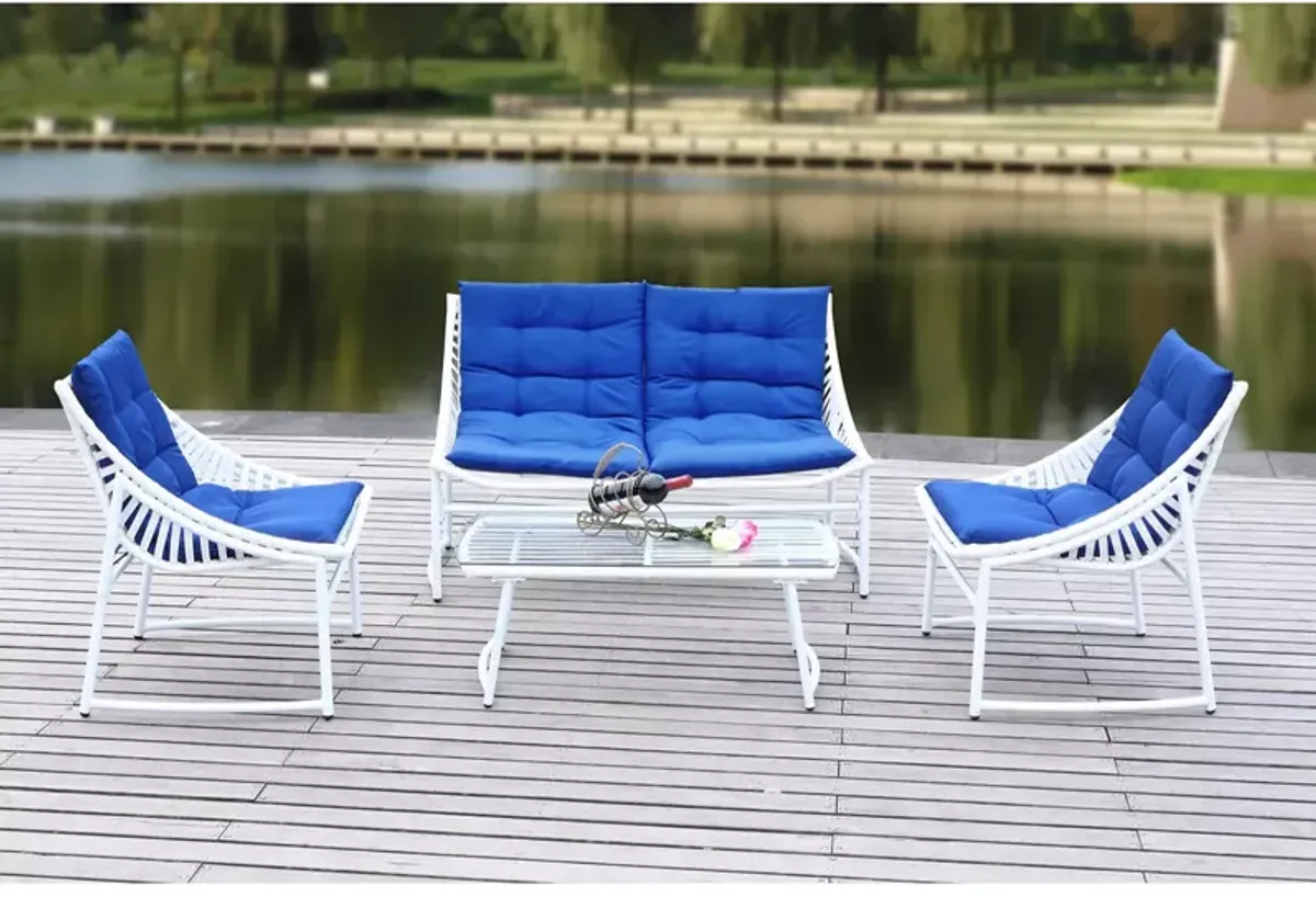 SAFAVIEH Berkane 4 Piece Outdoor Living Set