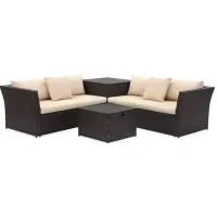 SAFAVIEH Welch Outdoor Living Sectional Set with Storage