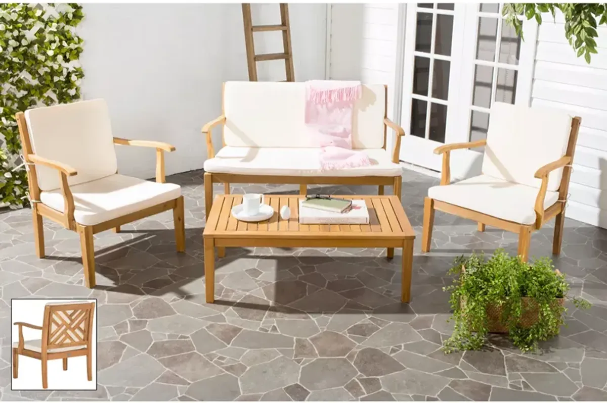 SAFAVIEH Bradbury 4-Piece Outdoor Living Set