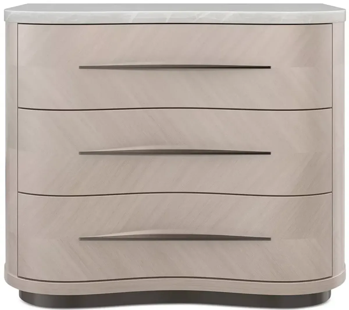 Caracole Nomadic Three Drawer Nightstand