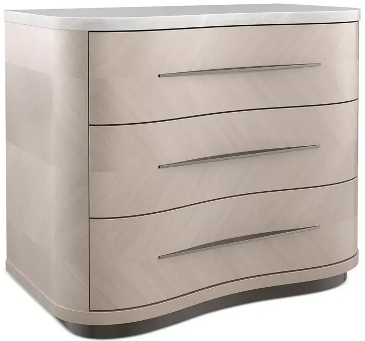 Caracole Nomadic Three Drawer Nightstand