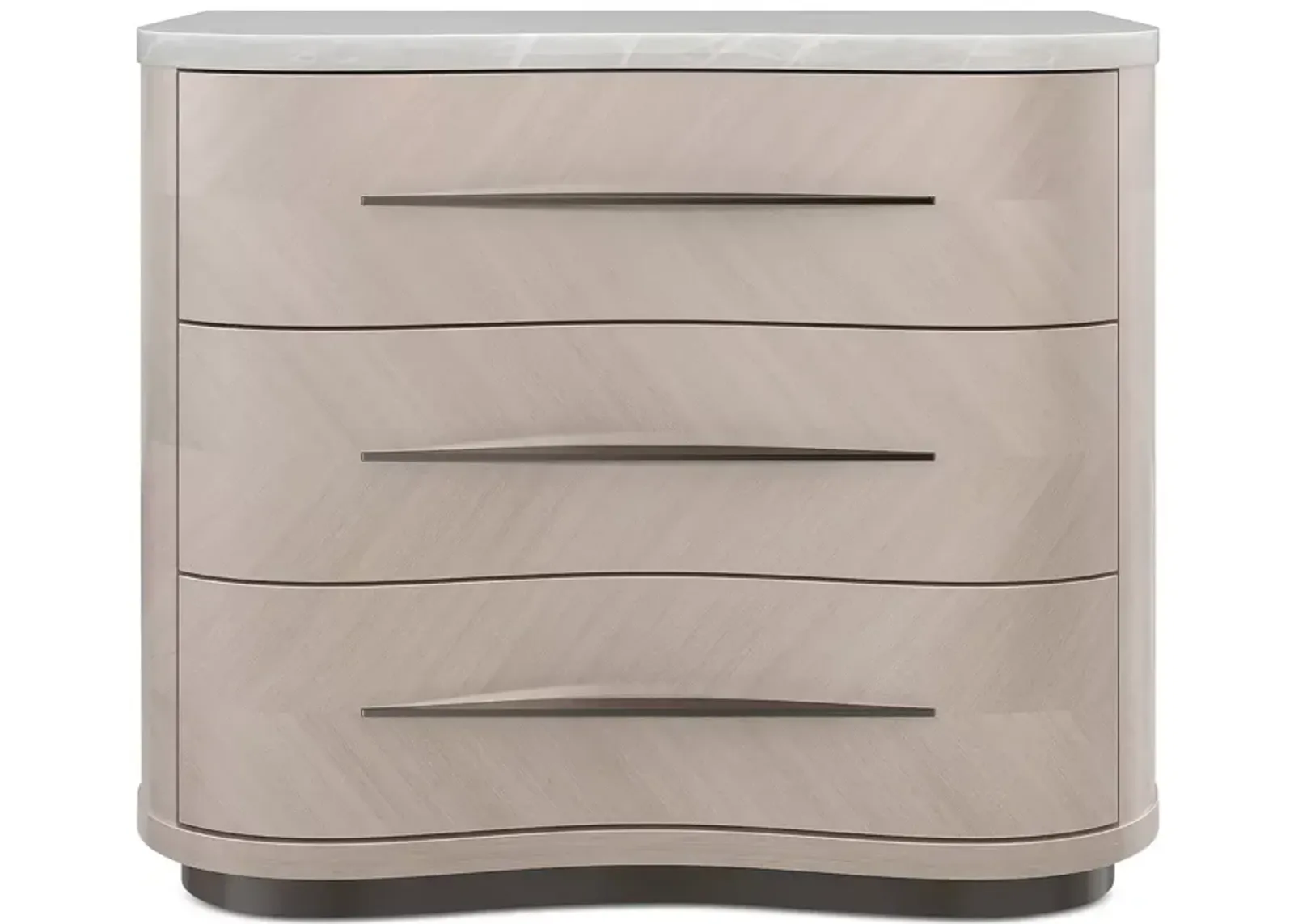 Caracole Nomadic Three Drawer Nightstand