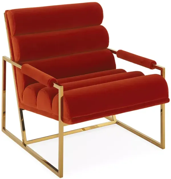 Jonathan Adler Channeled Goldfinger Lounge Chair