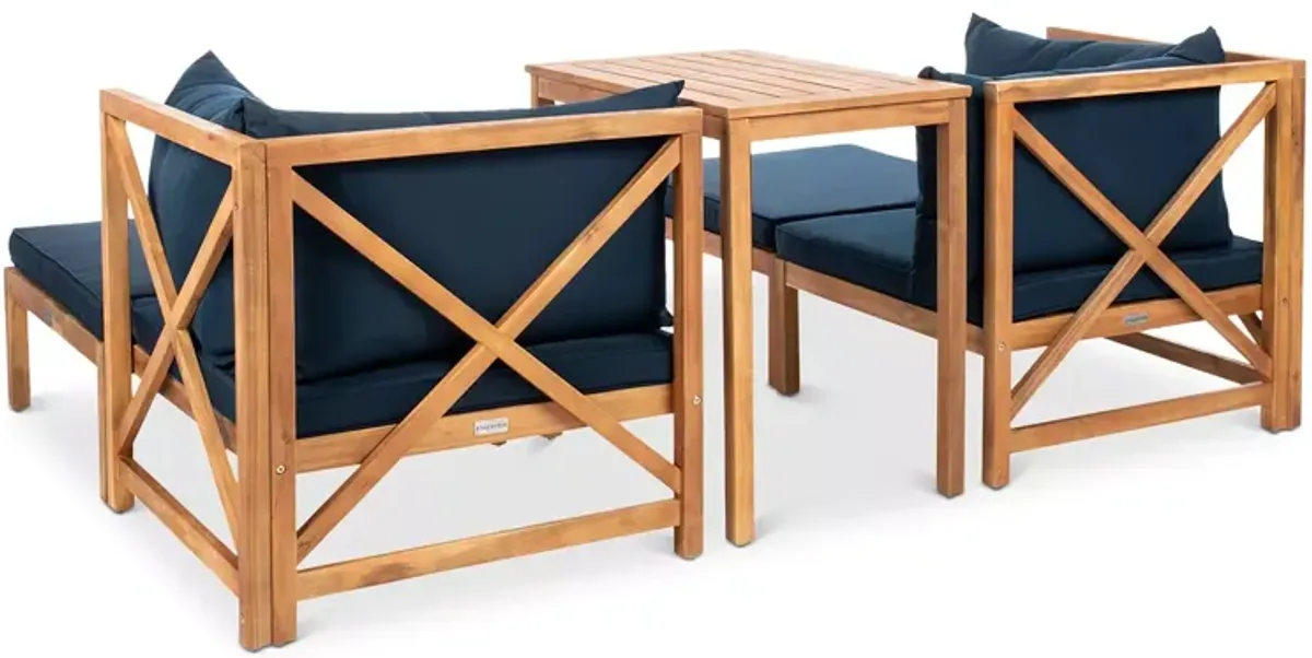 SAFAVIEH Ronson Five Piece Outdoor Sectional Set