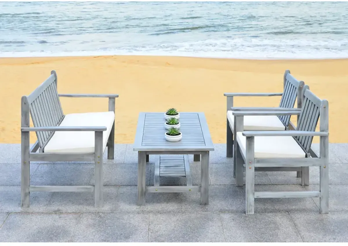 SAFAVIEH Burbank 4-Piece Outdoor Living Set