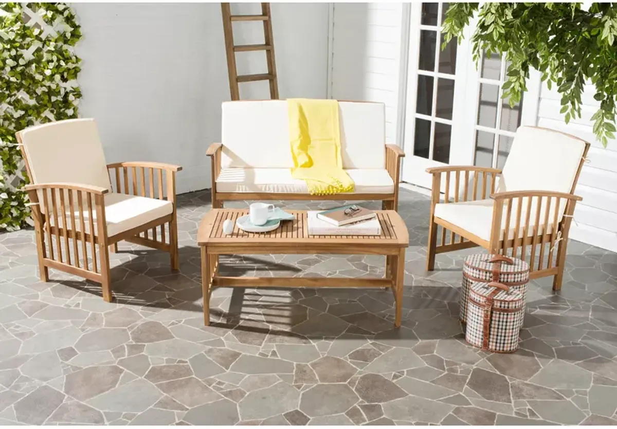 SAFAVIEH Rocklin 4 Piece Outdoor Living Set