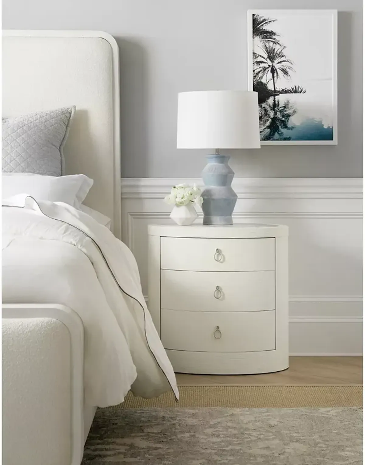 Hooker Furniture Serenity Wavecrest Oval Nightstand