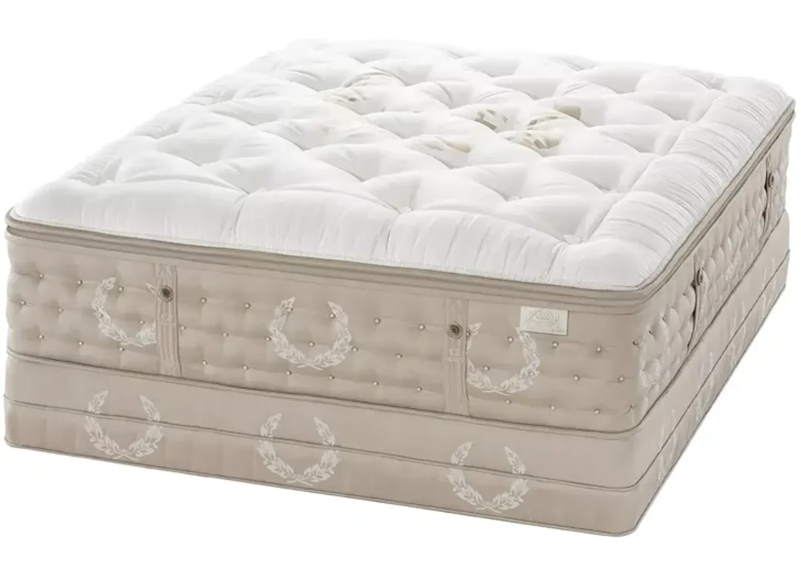 Kluft Palais Champagne Queen Mattress Set with 6" Low Profile Box Spring