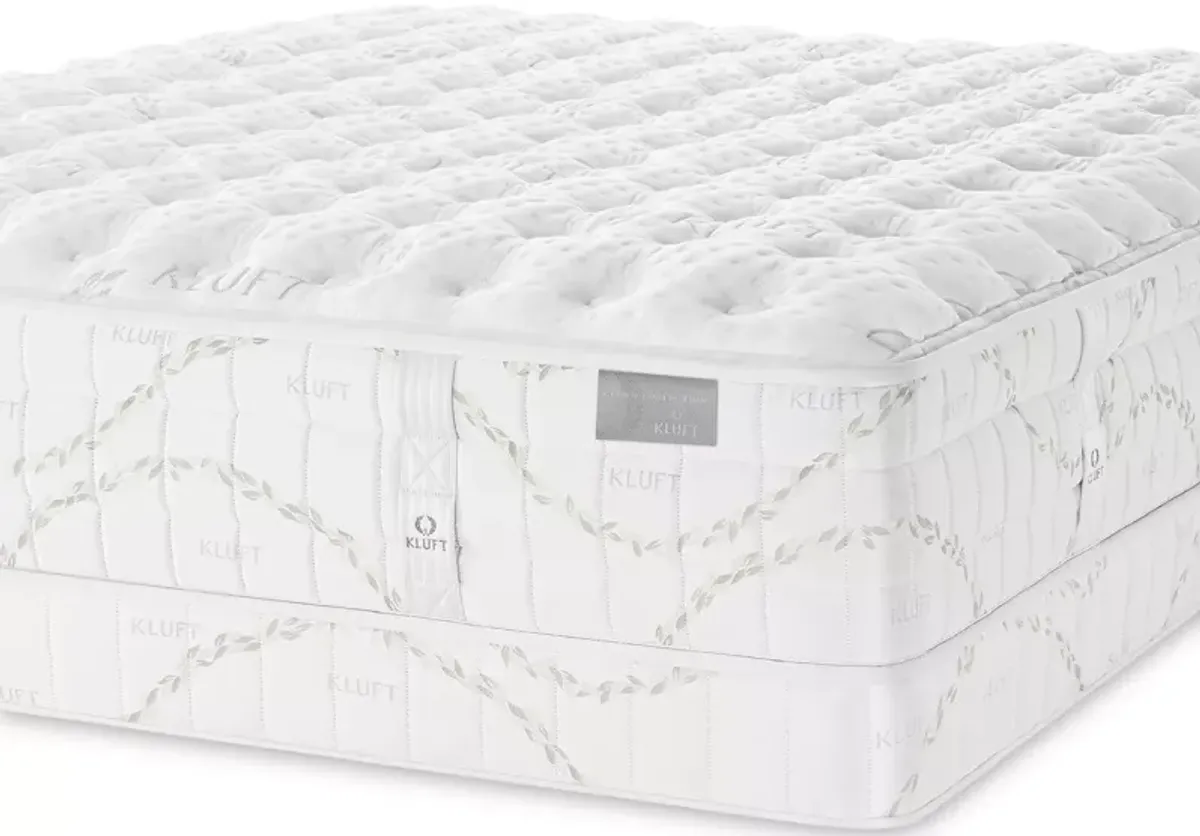 Kluft Crown Latex Agate Firm Twin Mattress & Low Profile Box Spring Set