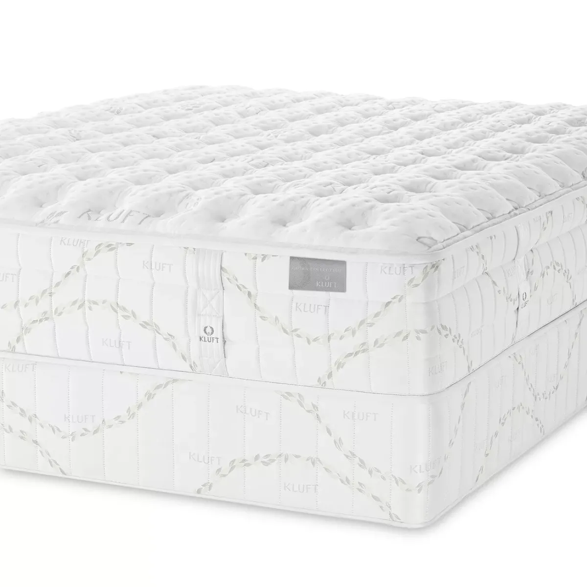 Kluft Crown Latex Agate Firm Twin Mattress & Low Profile Box Spring Set