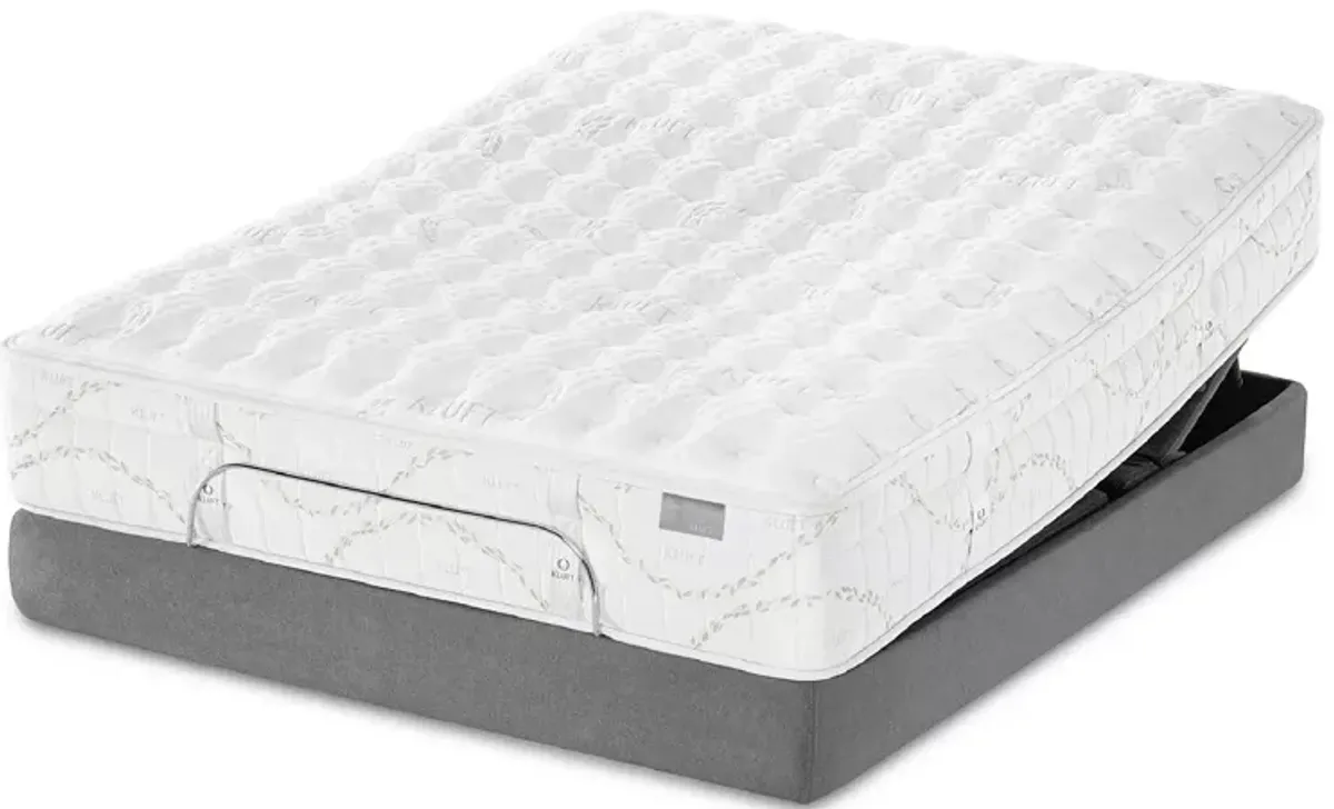 Kluft Crown Latex Agate Firm Twin Mattress & Low Profile Box Spring Set