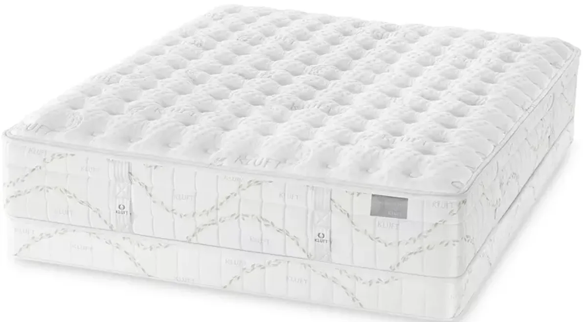 Kluft Crown Latex Agate Firm Twin Mattress & Low Profile Box Spring Set