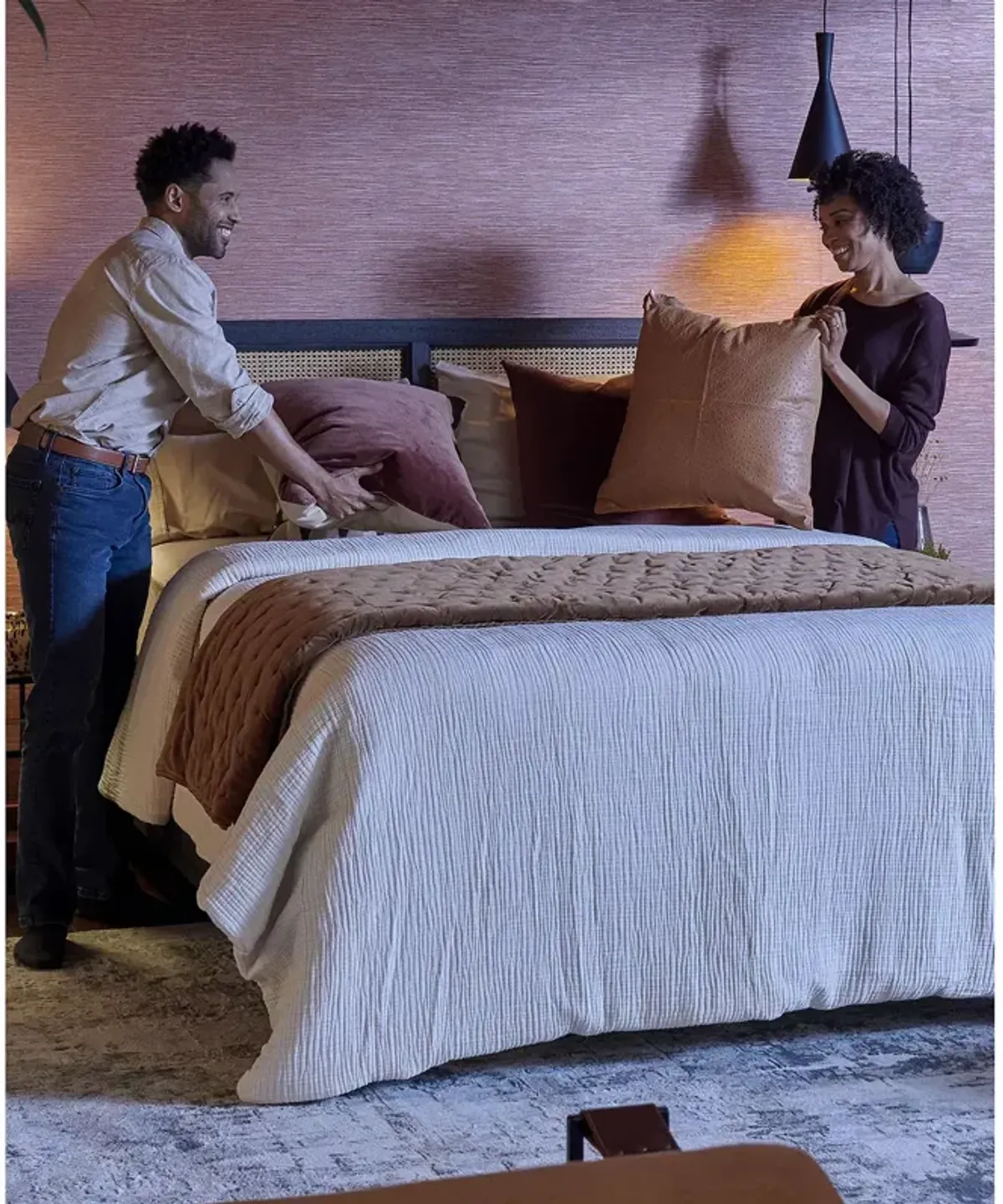 Stearns & Foster Studio Medium Pillow Top California King Mattress, Standard Profile Mattress Set