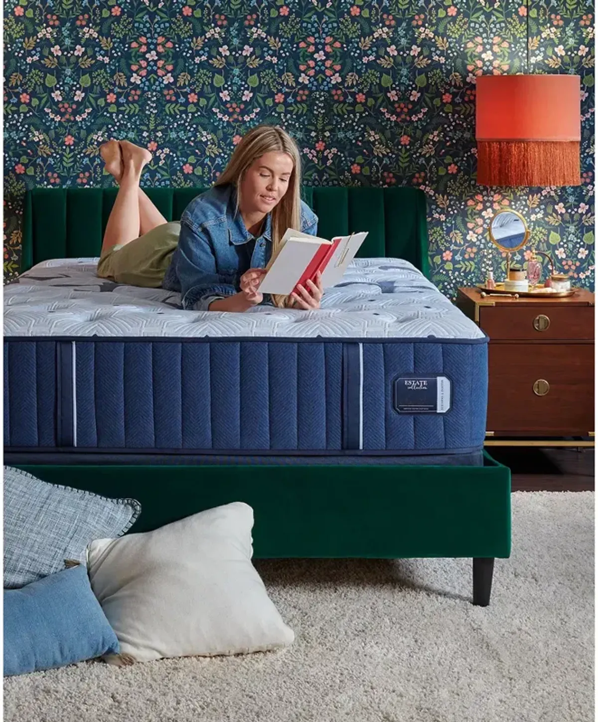 Stearns & Foster Estate Firm Tight Top Full Mattress & 5" Low Profile Box Spring Set